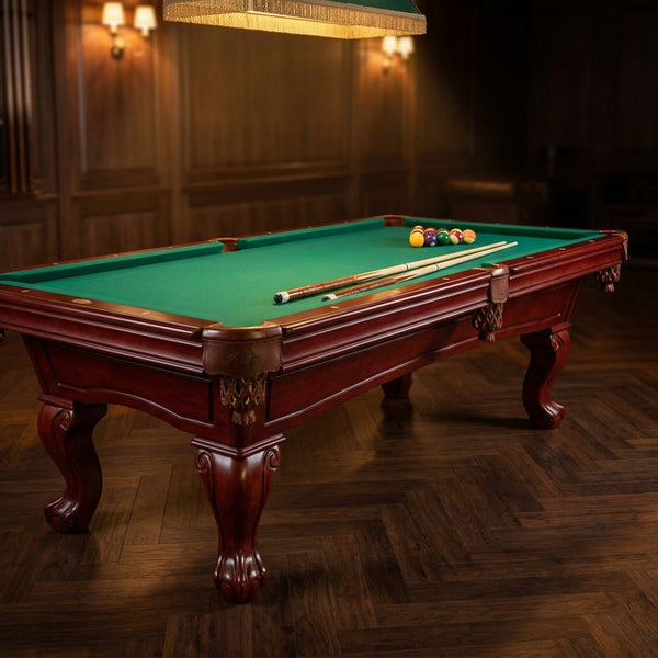 8.3 Ft. Pool Table with Billiard Ball and Cue Stick Set
