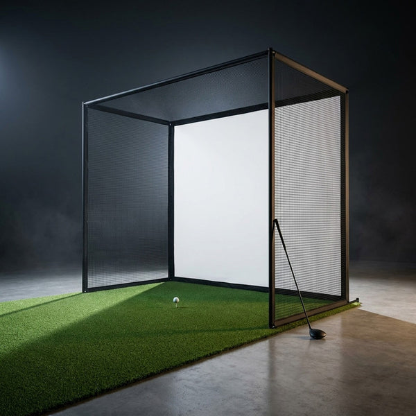 10/12/14Ft Outdoor Golf Training Simulator Cage Sports Practice Golf Simulator Enclosure with Impact Netting and All Poles — Studio Shot