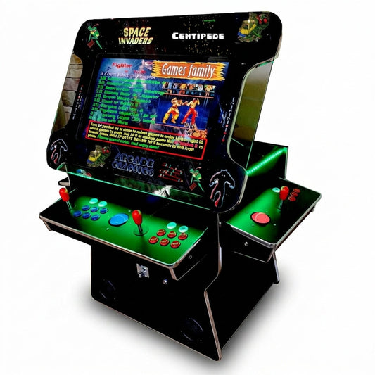 Cocktail Arcade Machine 3505 Games Tilt up Black Lift up Retro Multi-Cade Table — Studio Shot