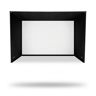 Simbox Golf Simulator Enclosure - 7 Sizes, Pro + Impact Screen and Frame INCLUDES FREE SIDE BARRIERS