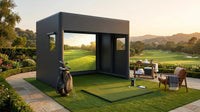 Stock 13Ft Inflatable Golf Simulator Enclosure Indoor/Outdoor Golf Practice Swing Tent with Projection Screen for All Skills — Lifestyle
